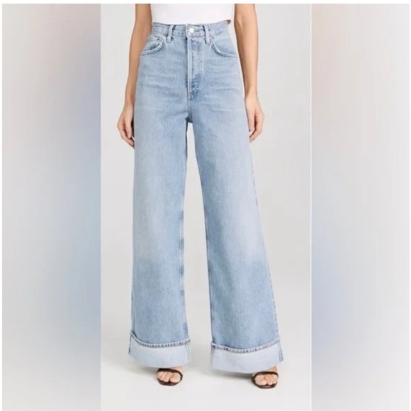 Agolde Denim - Agolde Sky Blue Flare Jeans